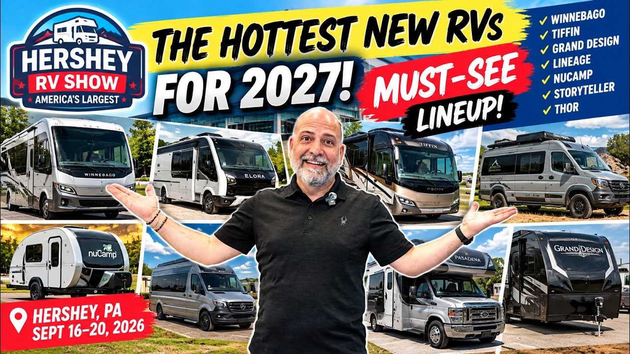 Nie kupuj kampera 2027, dop&oacute;ki ich nie zobaczysz! Specjalna oferta Hershey RV Show!