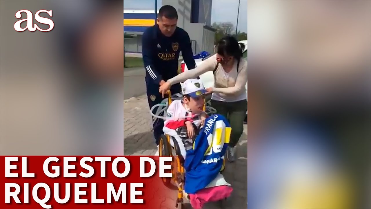 El gesto de Riquelme con un hincha en silla de ruedas que ha enamorado al mundo del fútbol