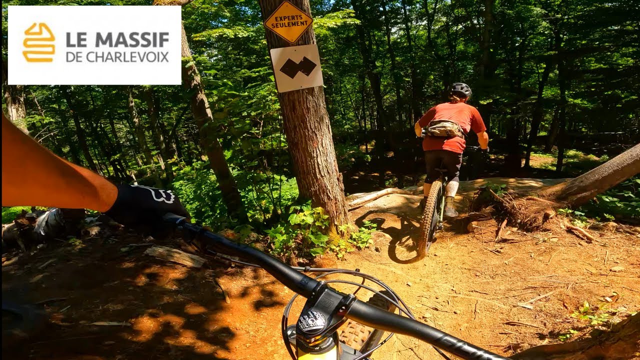 J'essaye les nouvelles pistes du massif de charlevoix!