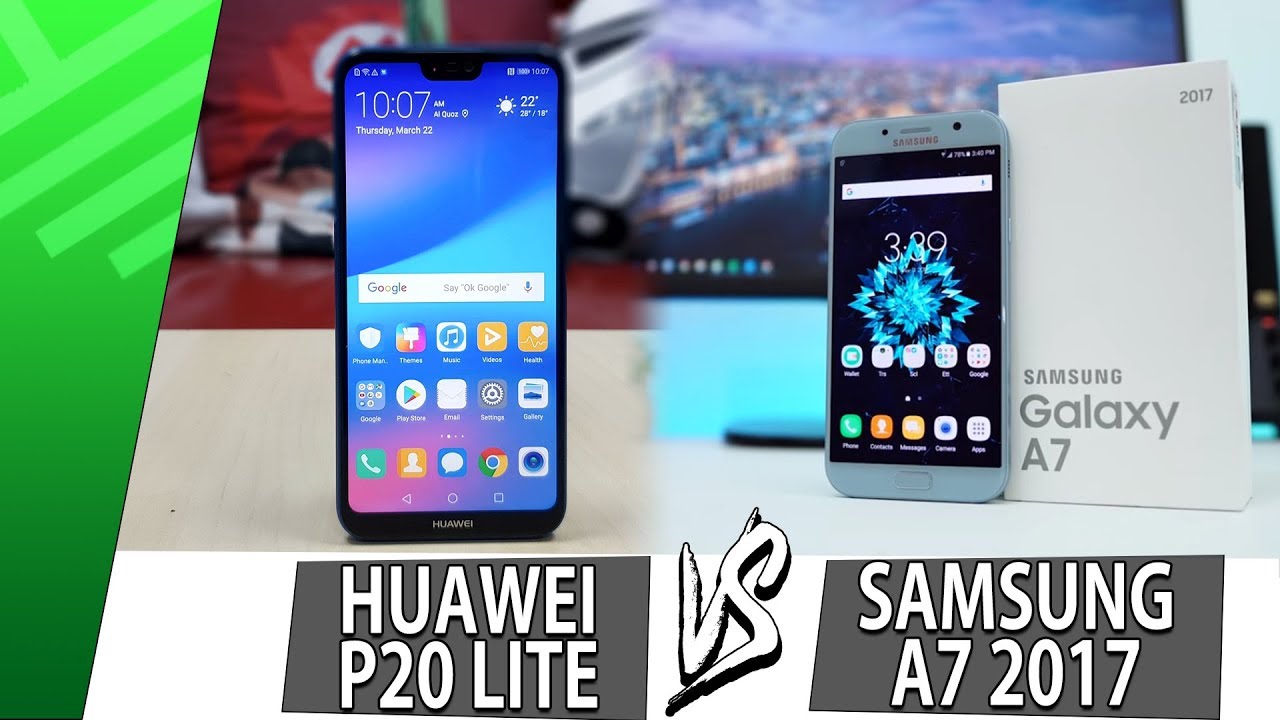 Huawei P20 Lite VS Samsung A7 2017| Enfrentamiento | Review | Unboxing