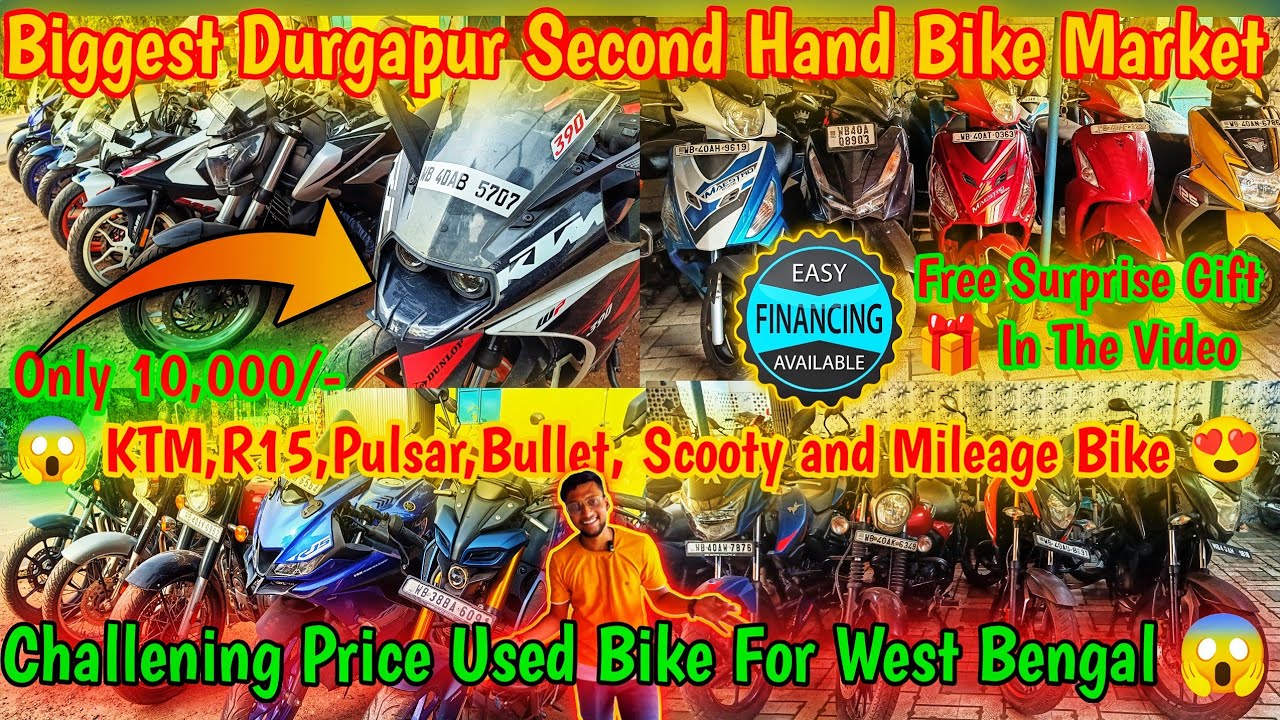 Challenging Price Second Hand Bike in Durgapur🔥|Mileage & Sports bike collection Biggest #usedbike