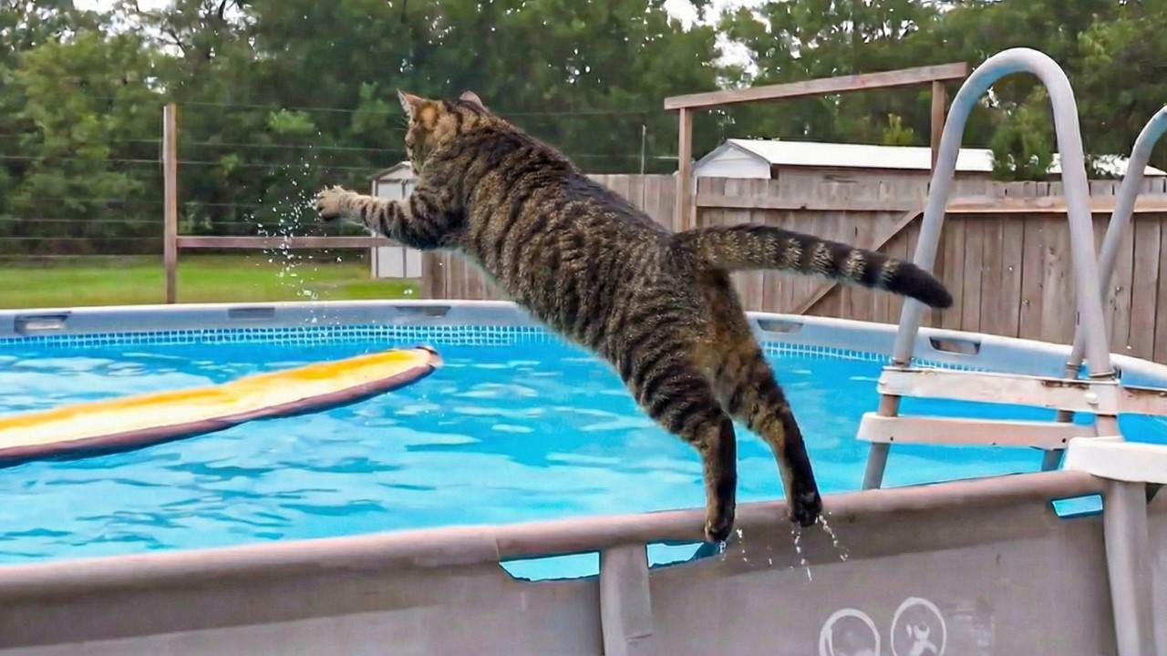 Funny Cats Facing Water for the First Time 🤣 The Funniest CATS Video 2026
