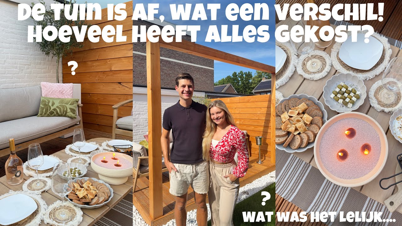 DE TUIN IS AF, WAT EEN VERSCHIL! HOEVEEL HEEFT DE HELE VERBOUWING GEKOST? | Joyce Rikken