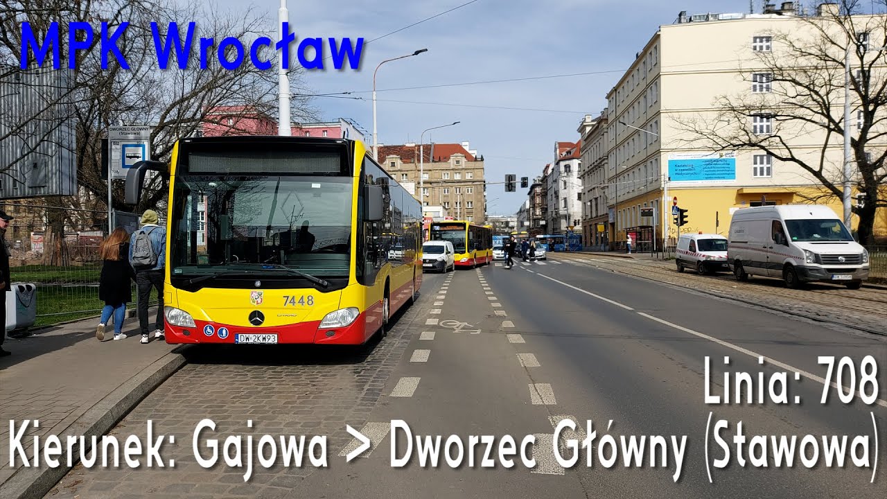 [🇵🇱PL] TIMELAPSE: MPK Wrocław - Linia: [🚍708]