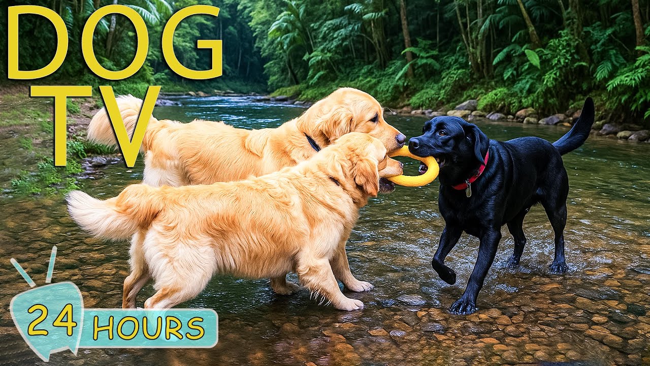 DOG TV: Best Videos Entertain Help Prevent Boredom & Calm Anxiety for Dogs Alone - Music for Dogs