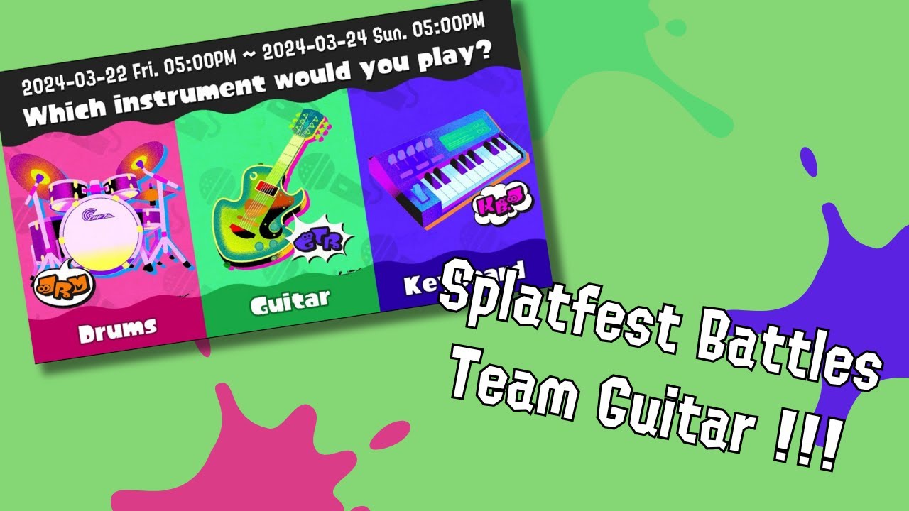 Splatfest Battles, Team Guitar !!!