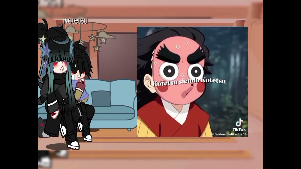 ★Muichiro y Kotetsu reaccionan a ellos y a su ships★ #capcut #kimetsunoyaiba #gacha #muitetsu#kny
