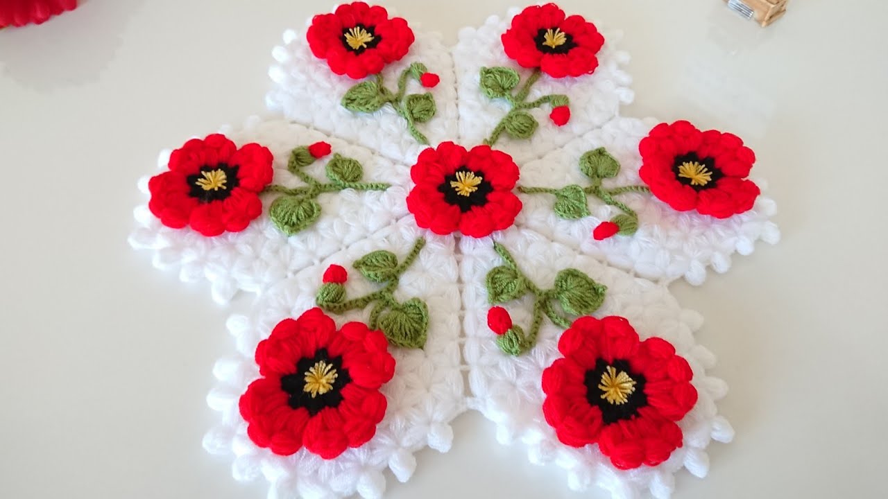 GELİNCİK BAHÇESİ LİF MODELİ 🌹tasarım (lif _el_isleri_dunyasi)