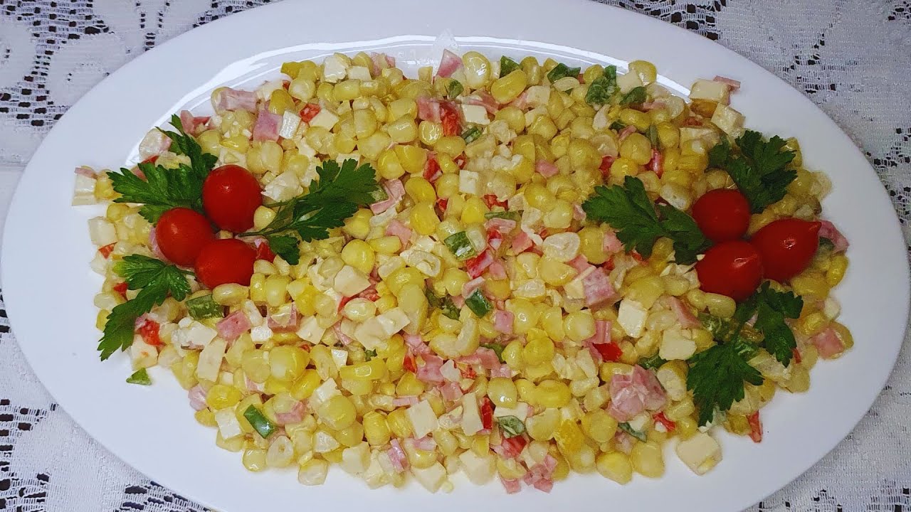 EXQUISITA ENSALADA DE MAÍZ ó CHOCLO - RECETA FACIL Y RAPIDA - POCHOLITA Y SUS RECETAS