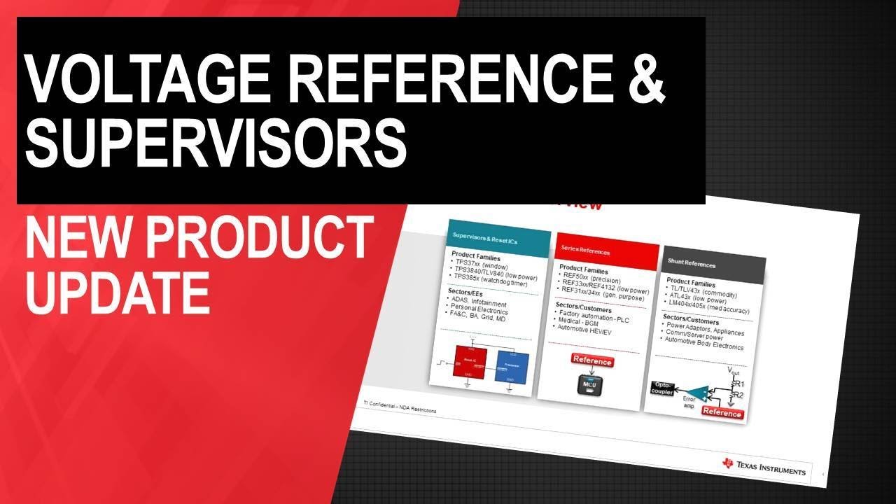 New Product Update: Voltage references and supervisors