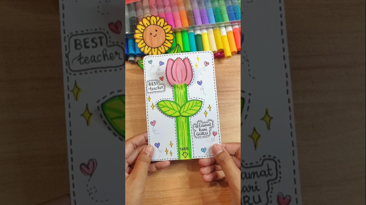 Kartu ucapan Selamat Hari Guru #youtubeshorts #shortvideo #shortsvideo #shorts #short #paperdiy