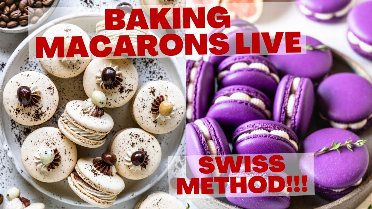 Baking macarons live with Camila from Pies and Tacos - Swiss method