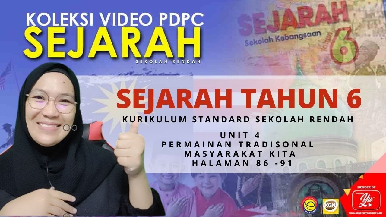 SEJARAH TAHUN 6 | PERMAINAN TRADISIONAL MASYARAKAT KITA | HALAMAN 86 - 91