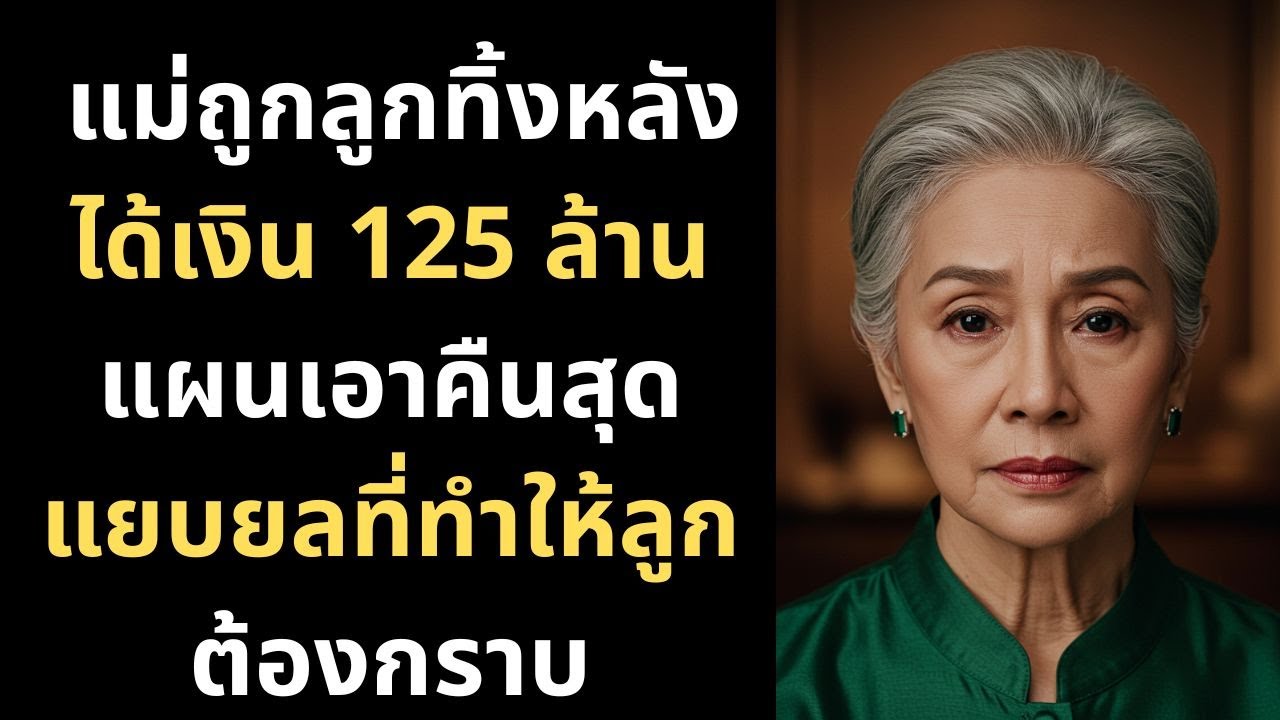 แม่ถูกลูกทิ้งหลังได้เงิน 125 ล้าน แผนเอาคืนสุดแยบยลที่ทำให้ลูกต้องกราบ