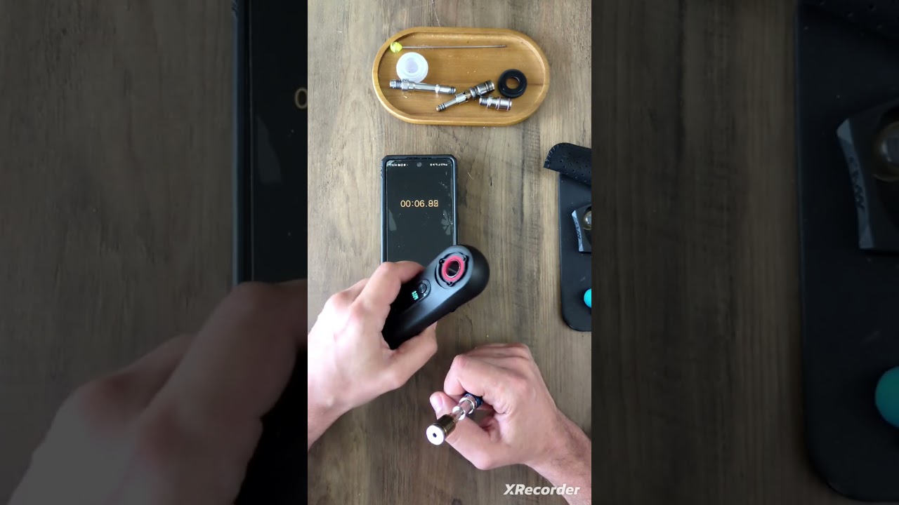 Tornado Vaporizer with Modified Anvil Stem Perfect Fit and Heating with Wand Until First Click!
