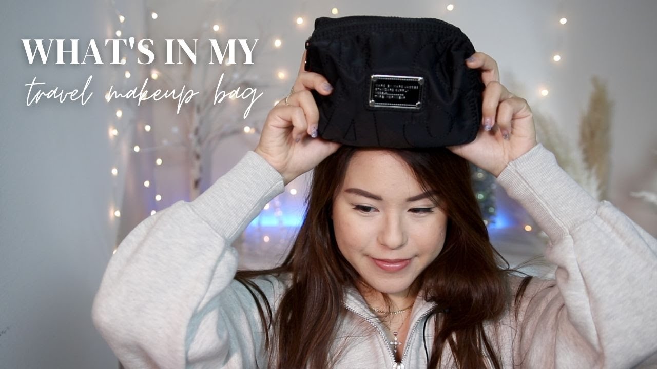 What's In my Travel Makeup Bag 2023 | AlisonHa