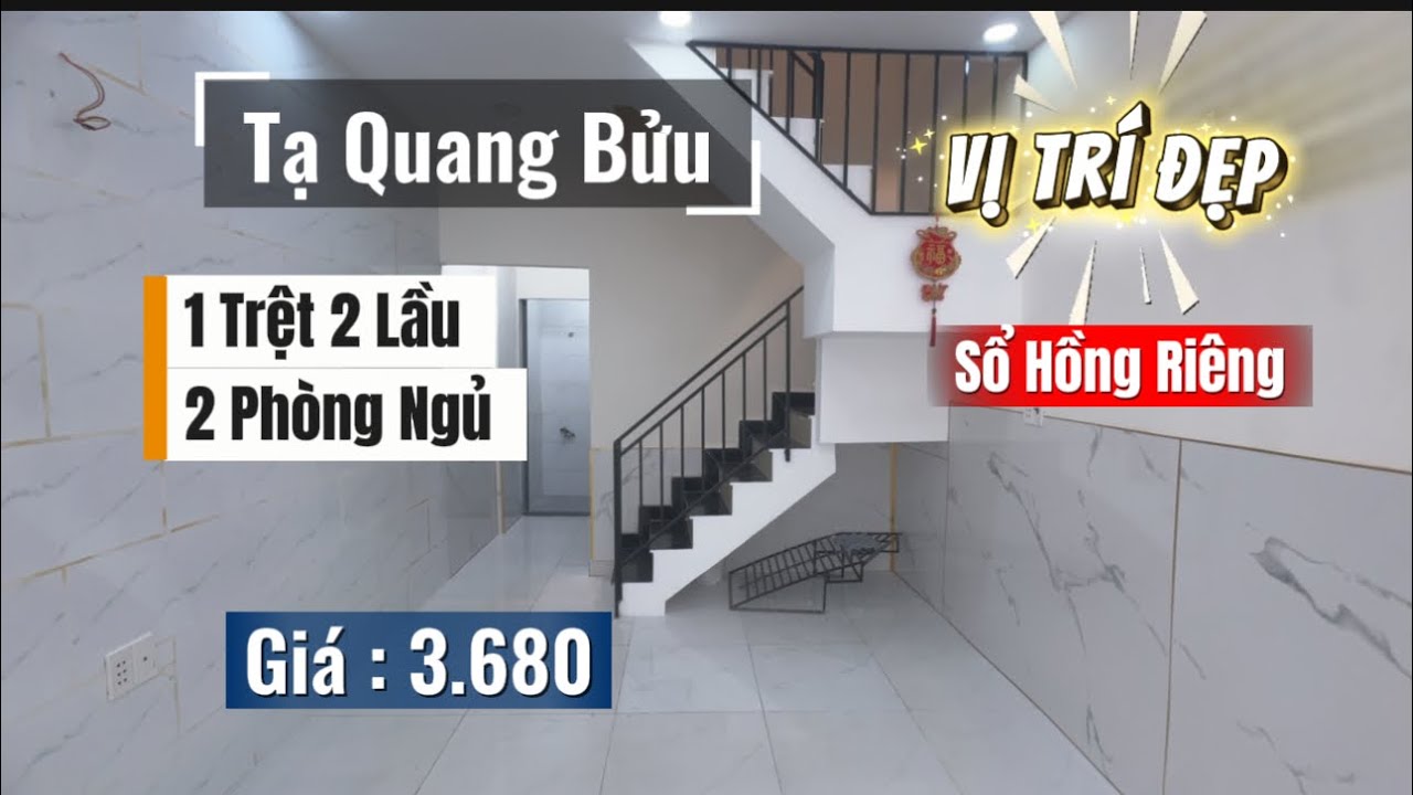 Nhà Quận 8 - Tạ Quang Bửu - 2 Lầu - Vị Trí Đẹp Gần Mặt Tiền - Sổ Hồng Riêng - Khu Hiện Hữu 
