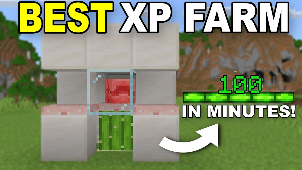 Minecraft NEW XP Farm in Bedrock Edition 1.21 (MCPE/Xbox/PS4/Nintendo Switch/Windows10)
