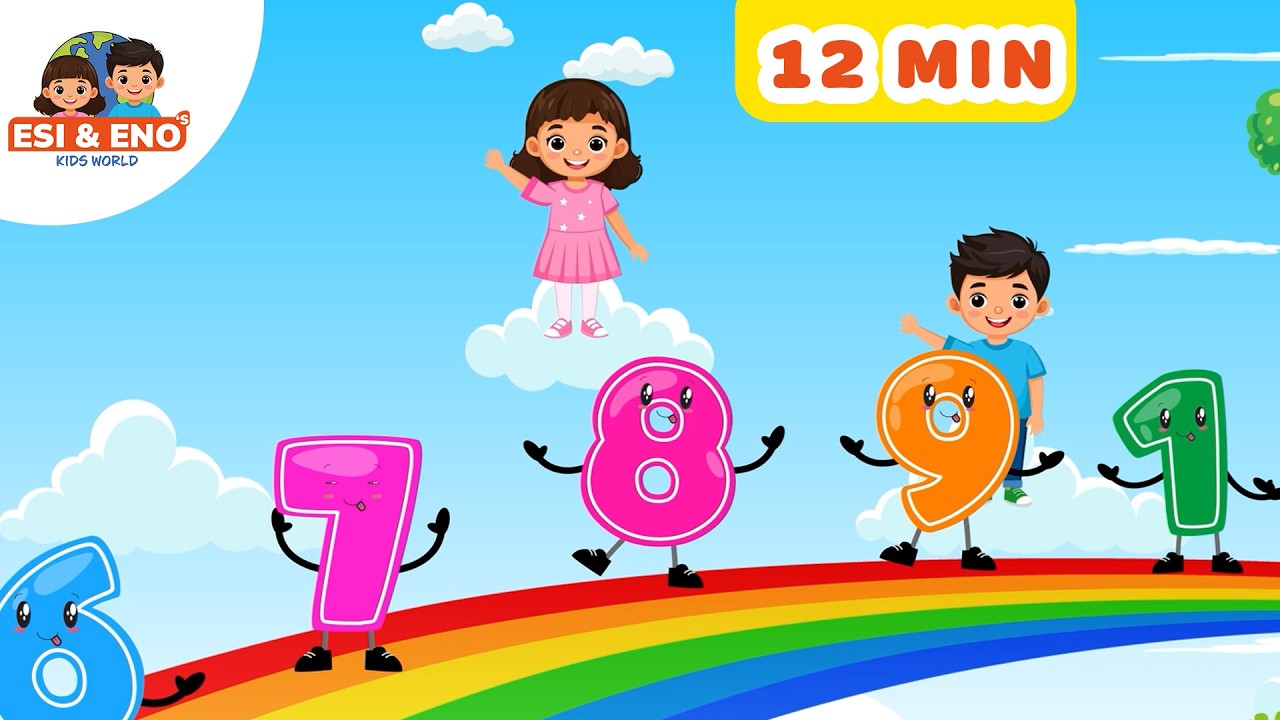 Ten Little Numbers and More Kids Songs |  Nursery Rhymes Compilation - Esi & Eno