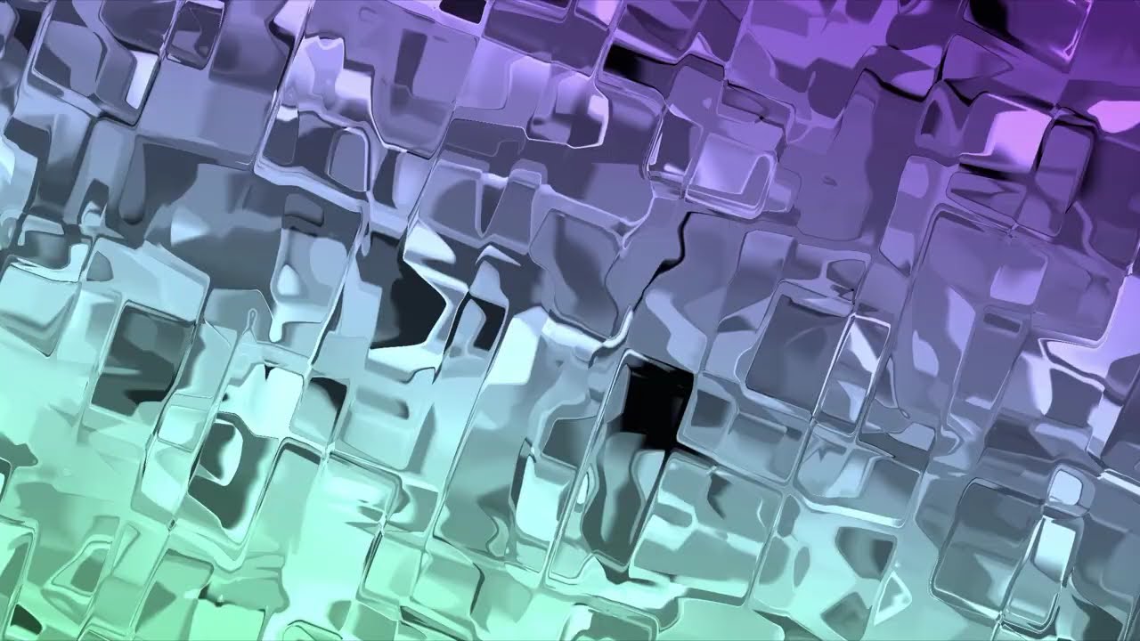 Ice Fluid Motion Background | Blue Ice Cube Animation for Intros & Displays | Blue Abstract Motion