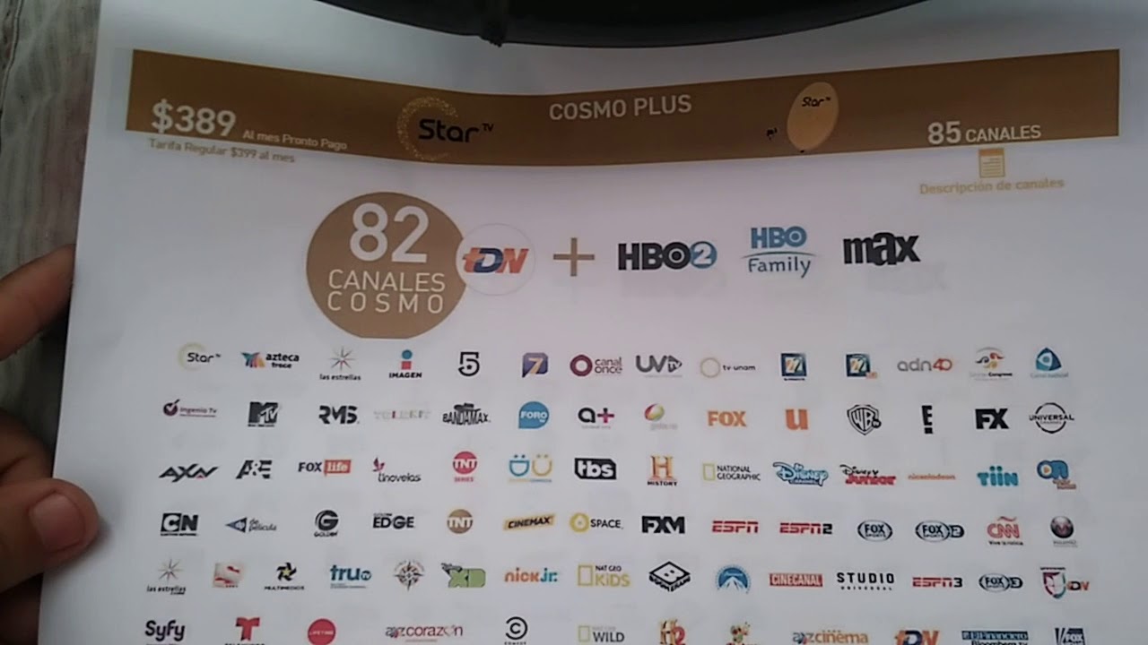 Paquetes de star tv disponibles
