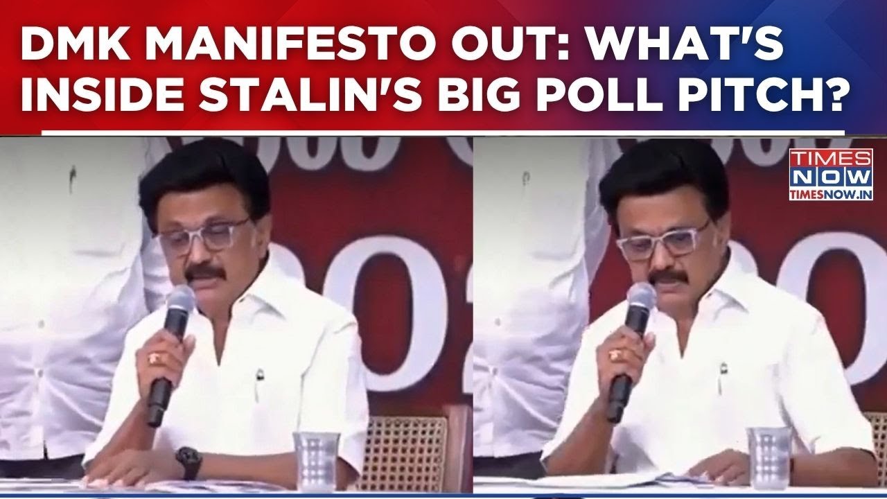 Tamil Nadu Polls: M.K. Stalin Releases DMK Manifesto | ₹2,000 Monthly Aid For Women & More | WATCH