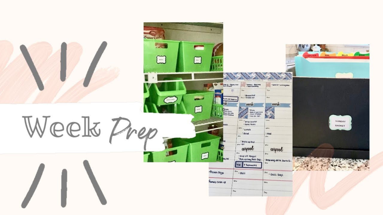 HOW TO PREPARE AND ORGANIZE FOR A NEW WEEK | ORGANIZATION