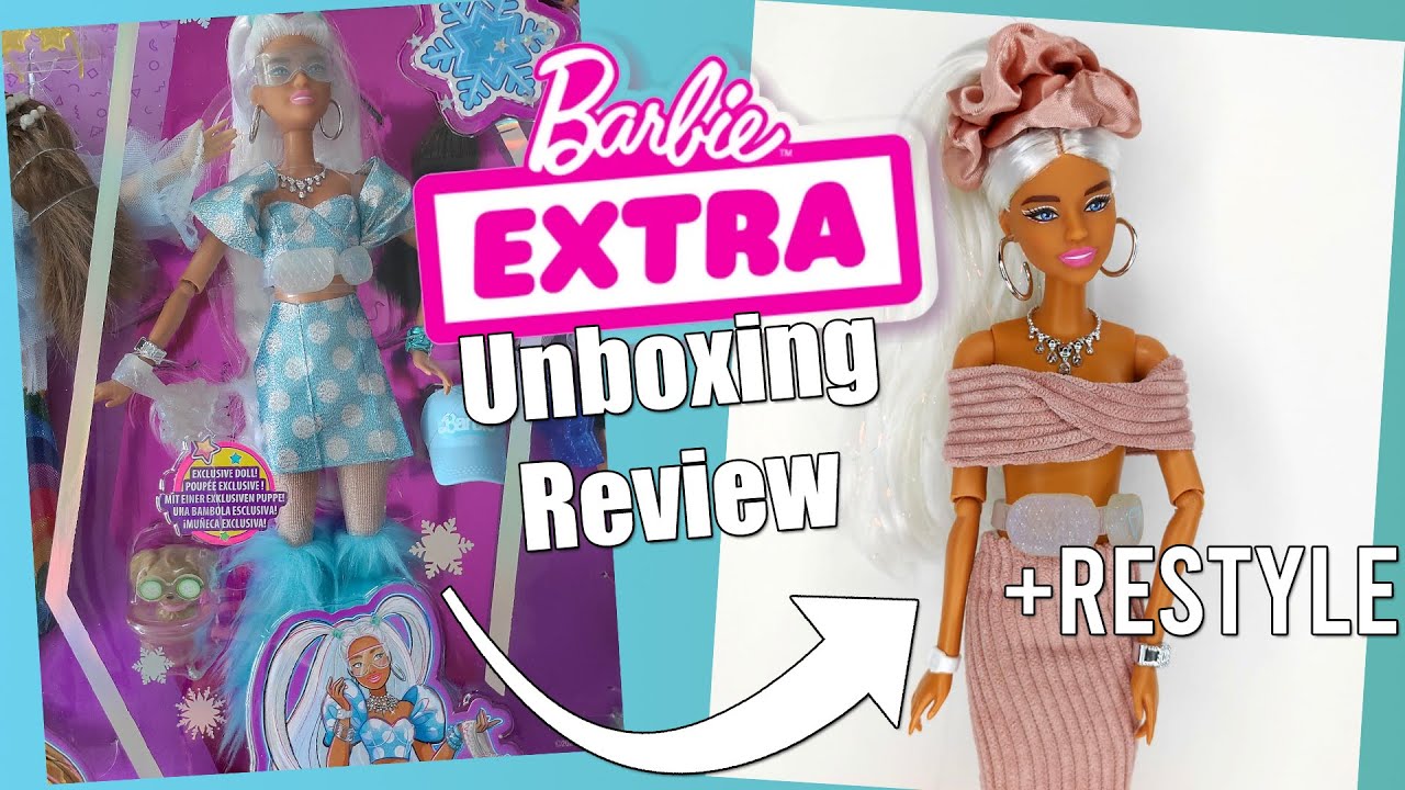 NEW 2022 Barbie Extra 5 pack exclusive doll Unboxing, Review, Restyle -  Official Retail Release