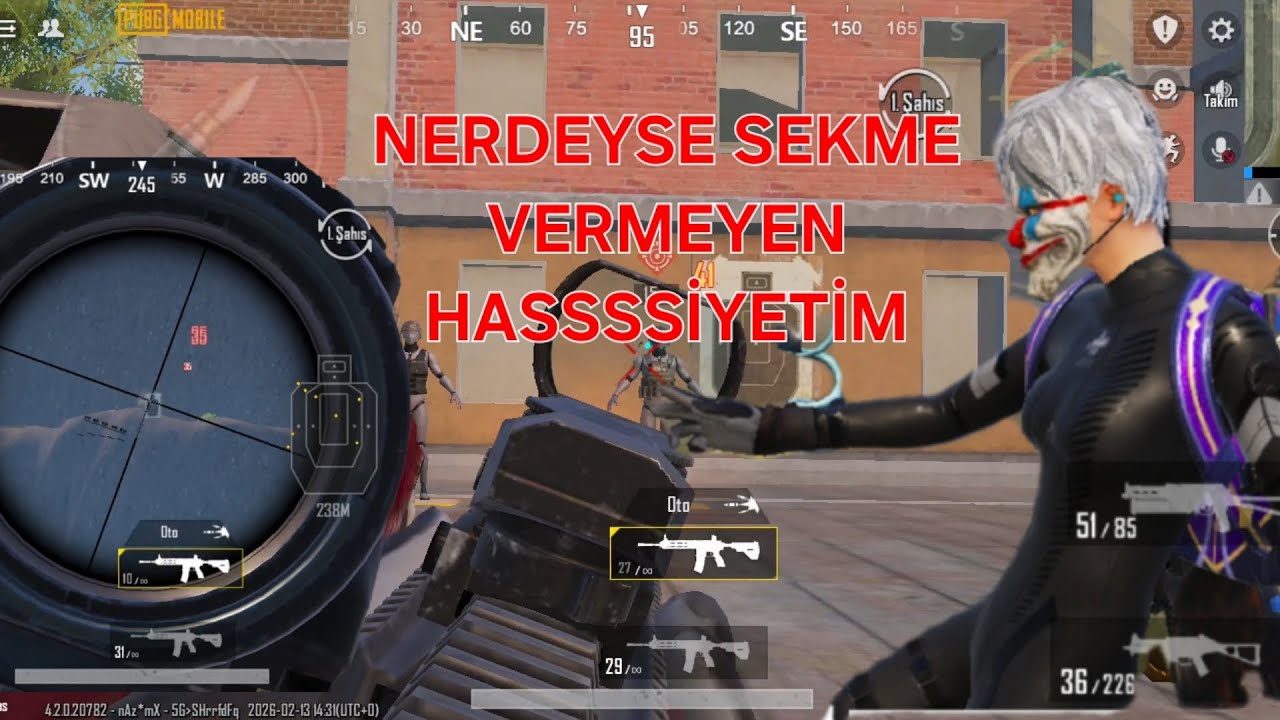 NERDEYSE HİÇ SEKMEYEN HASSASİYET AYARLARIMI PAYLAŞTIM #pubgmobile 