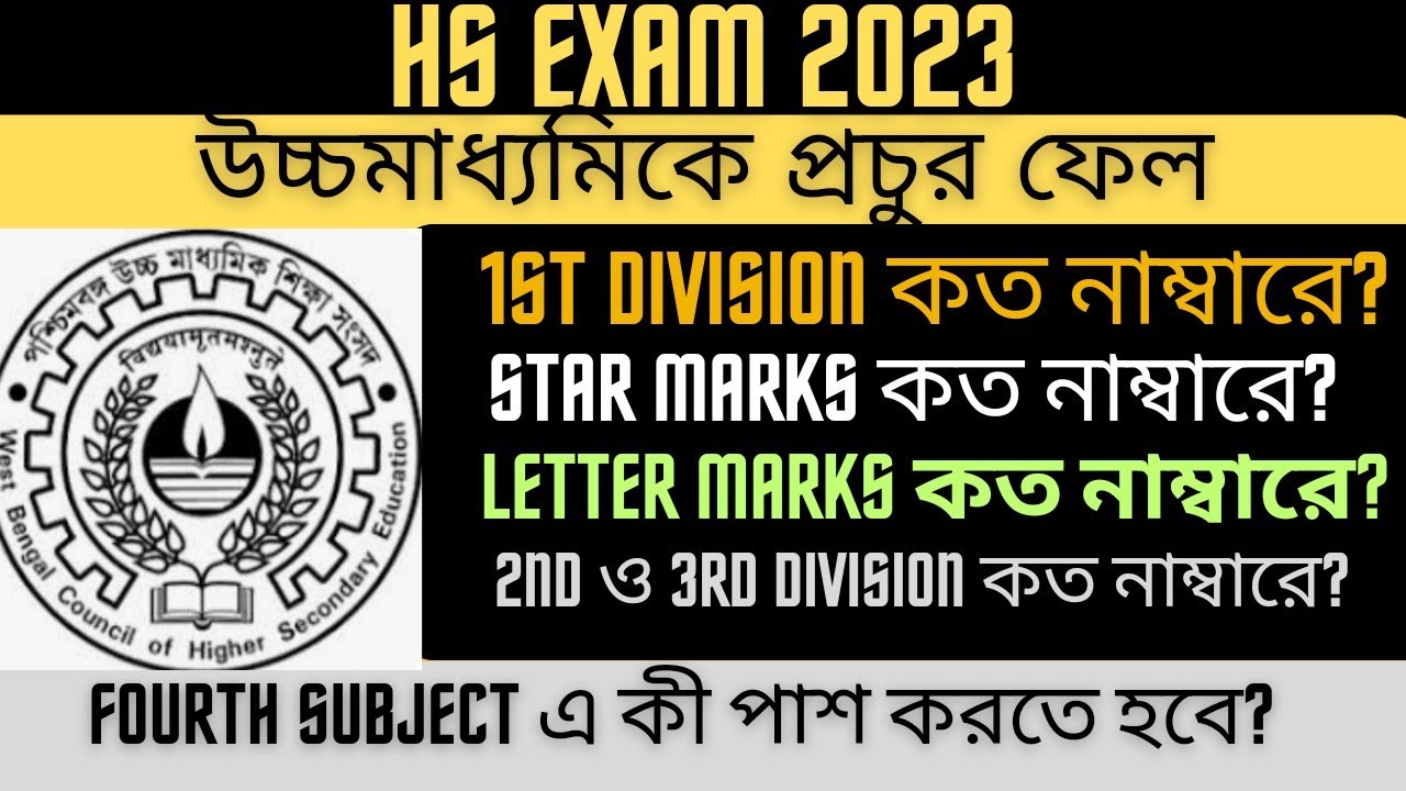 HS PASS MARK 2023|WBCHSE RESULT 2023|HS 1ST DIVISION MARKS 2023|HS RESULT 2023 DATE|HS GRADE SYSTEM