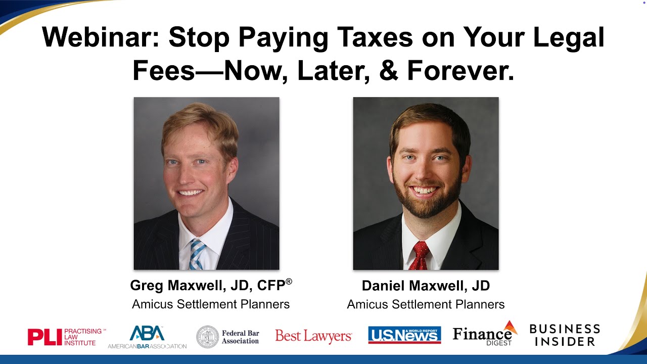 Attorney feeSaver™: Stop Paying Taxes on Your Legal Fees — Now, Later & Forever