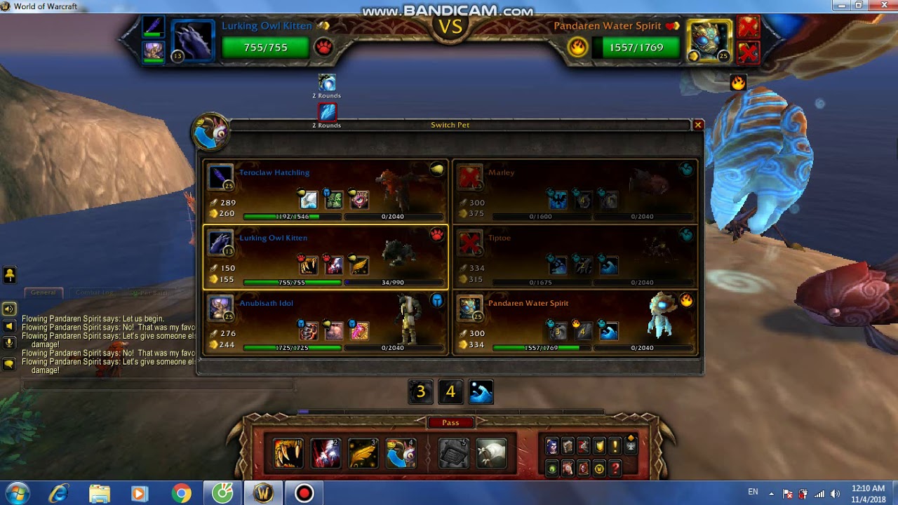 Defeat Flowing Pandaren Spirit with 2 pet-SO EASY