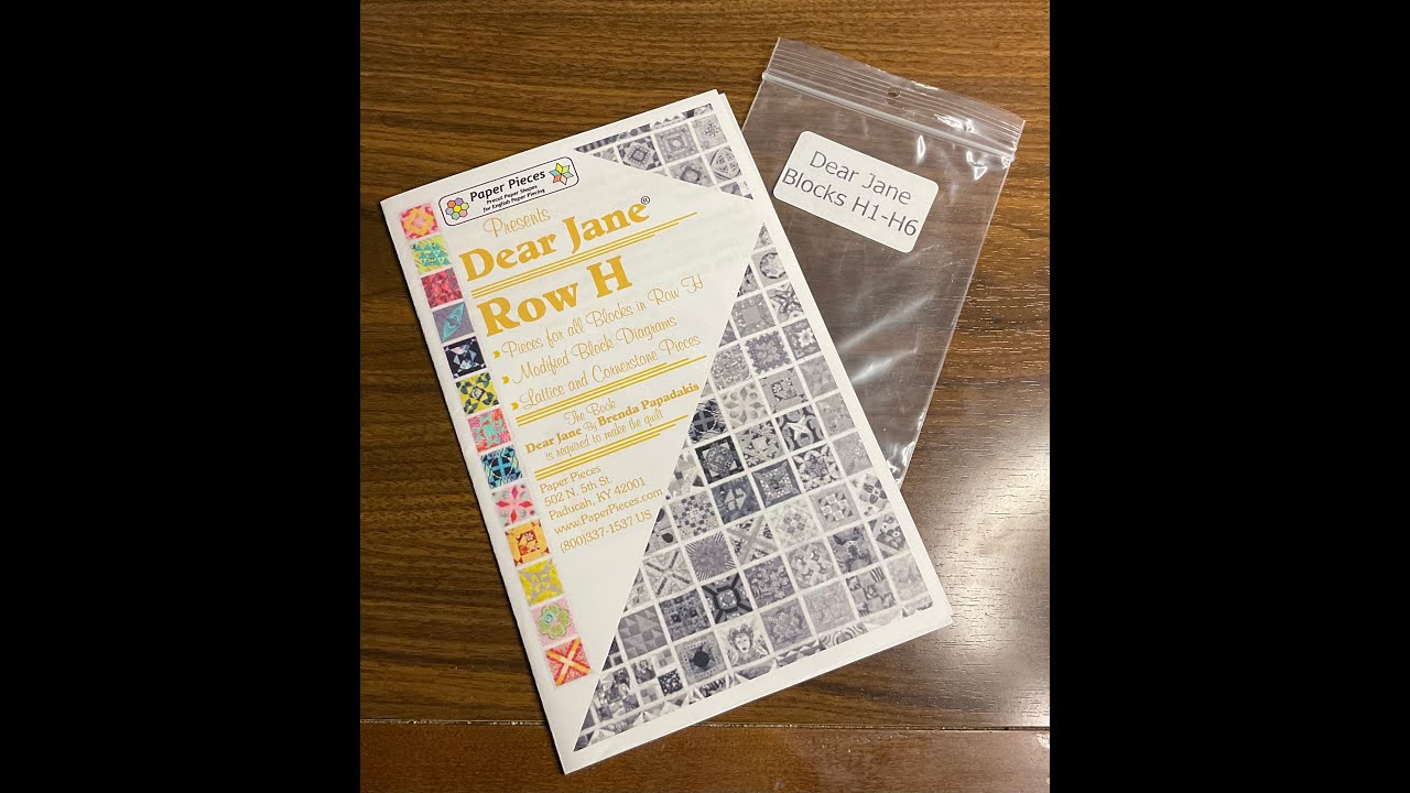 Bag Sort: Blocks H1-H6 - Dear Jane Goes EPP