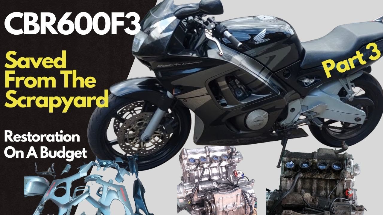 Saved from the Scrapyard - Honda CBR600F3 - Budget Motorcycle Restoration - Part 3