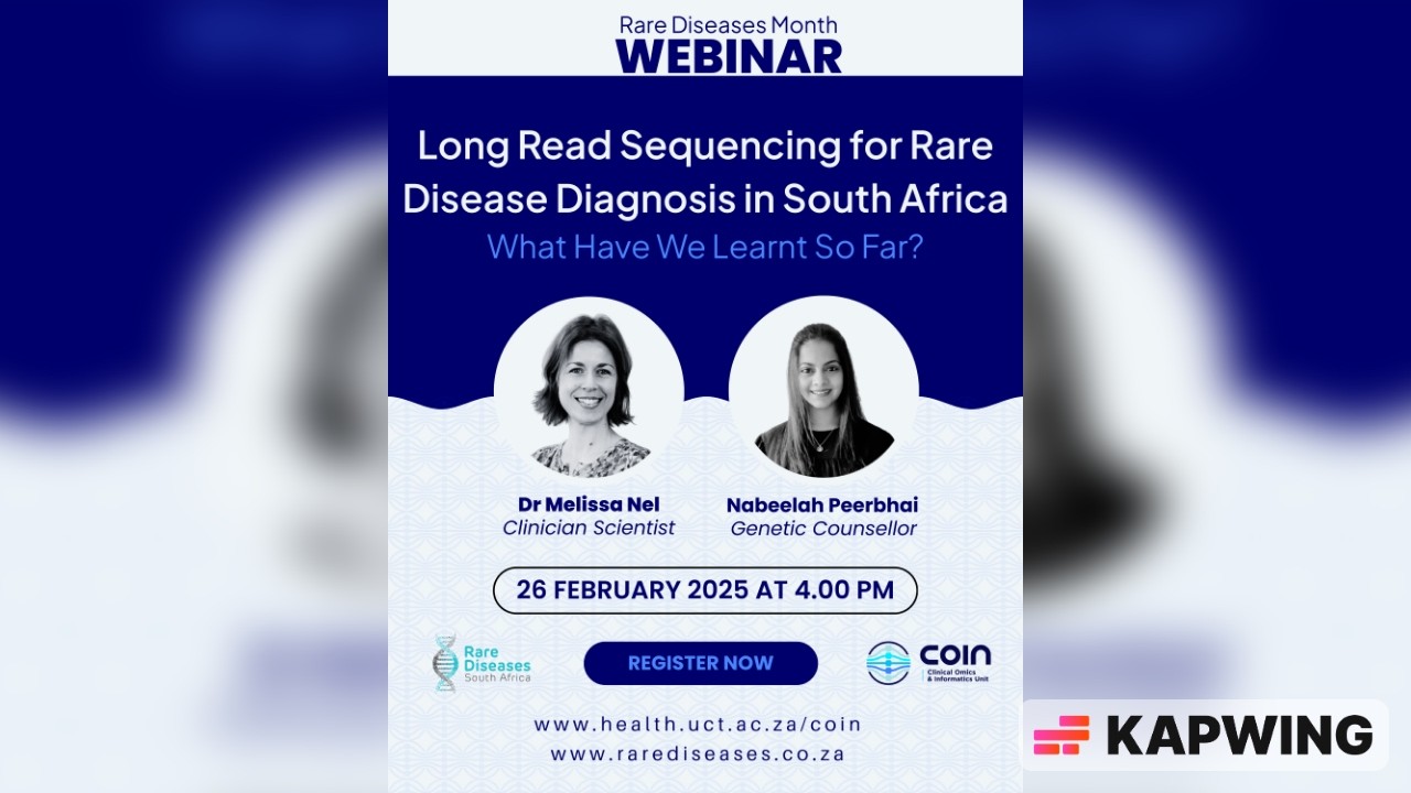 Long Read Sequencing for Rare Disease Diagnosis in South Africa   What Have We Learnt So Far?