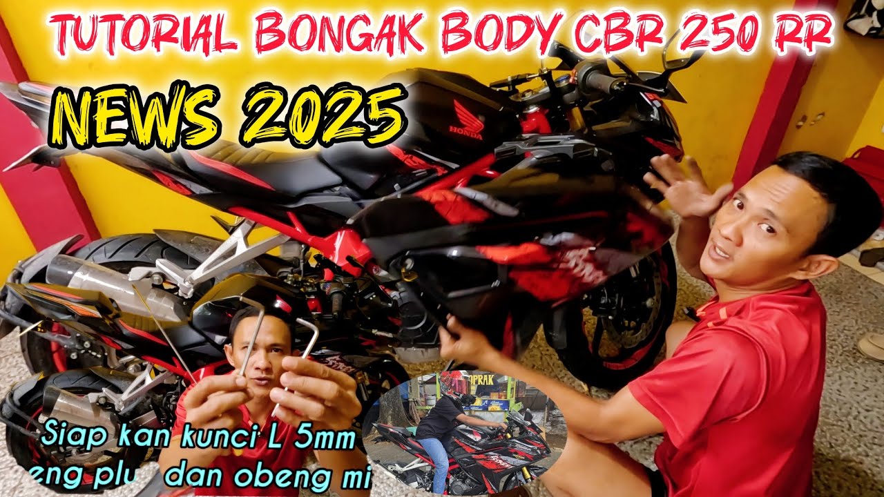NEWS 2025 TUTORIAL BONGKAR BODY FAIRING CBR 250 RR