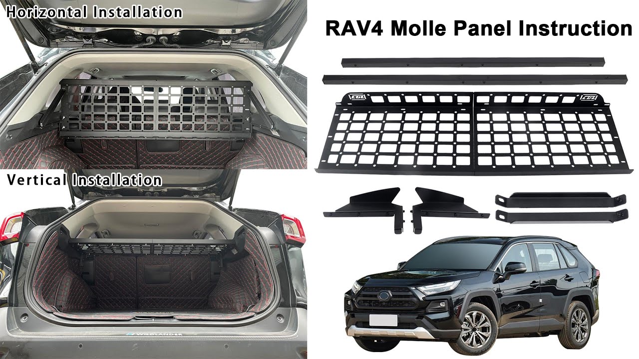 For Toyota RAV4 19-24 Car Modular Storage Molle Panel Installation instructions#automotive