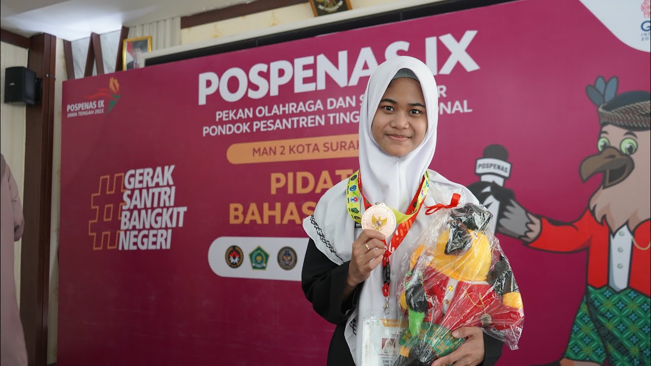 Juara Pidato Bahasa Arab Tingkat Nasional POSPENAS 2022
