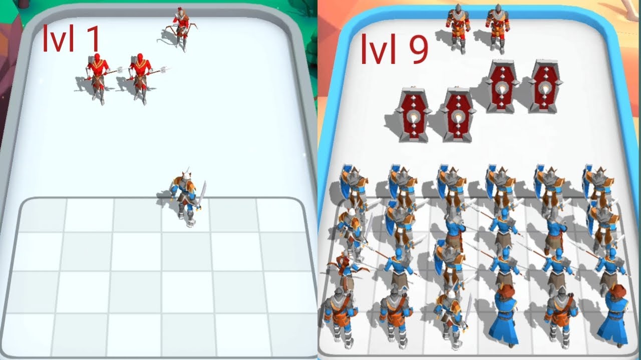 Samurai Clash: Merge Warriors to Dominate the Battle!