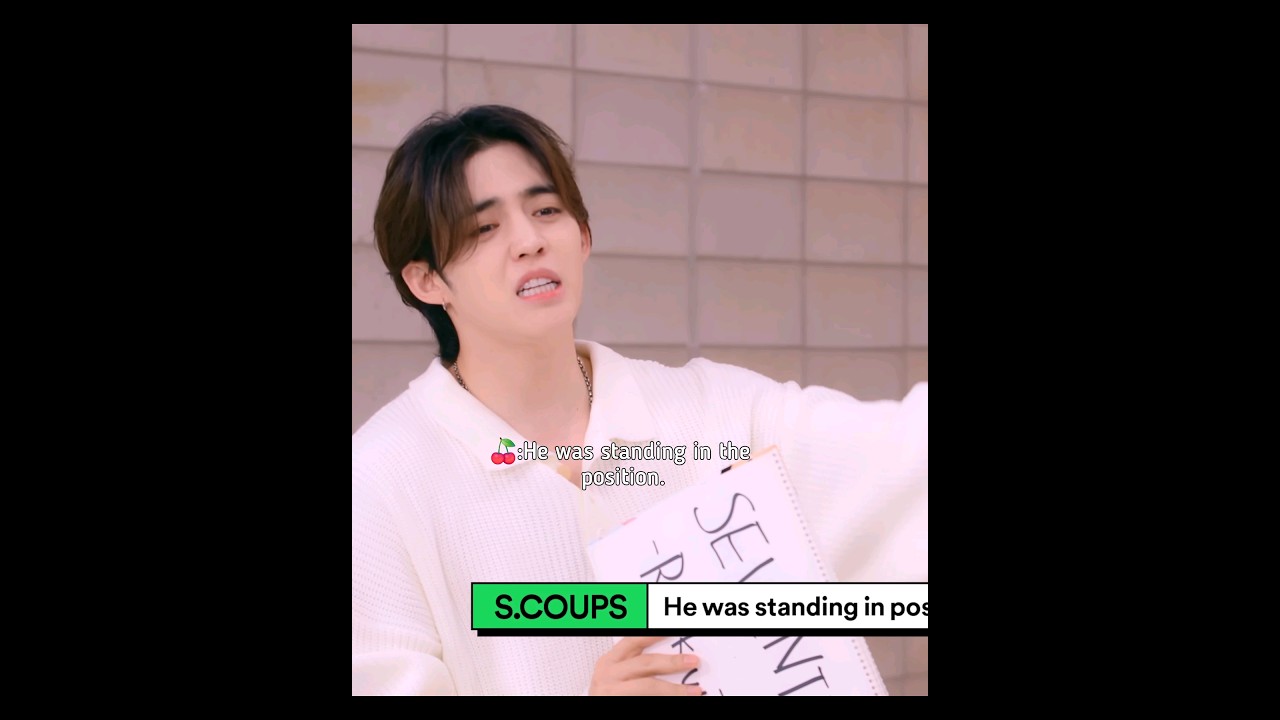 S.coups sulking becuz JOSHUA was cheating😅SEUNGKWAN defending his hyung😂#seventeen#dk#Jeonghan#
