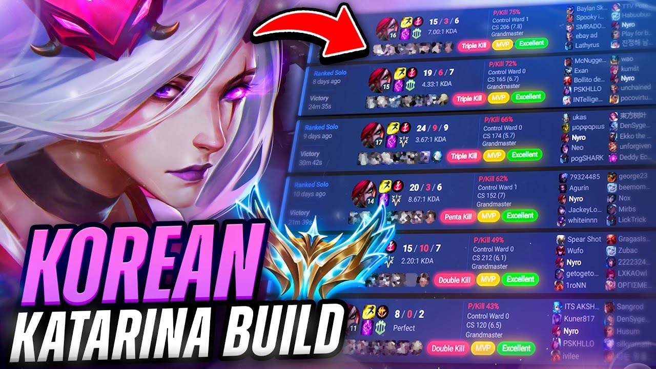 ABUSING THE KOREAN KATARINA BUILD IN EUW CHALLENGER