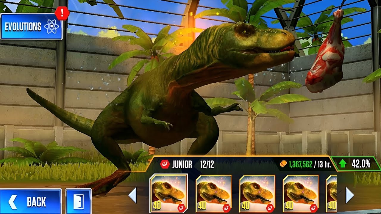 NEW LEGENDARY JUNIOR MAX LEVEL 40 | JURASSIC WORLD THE GAME