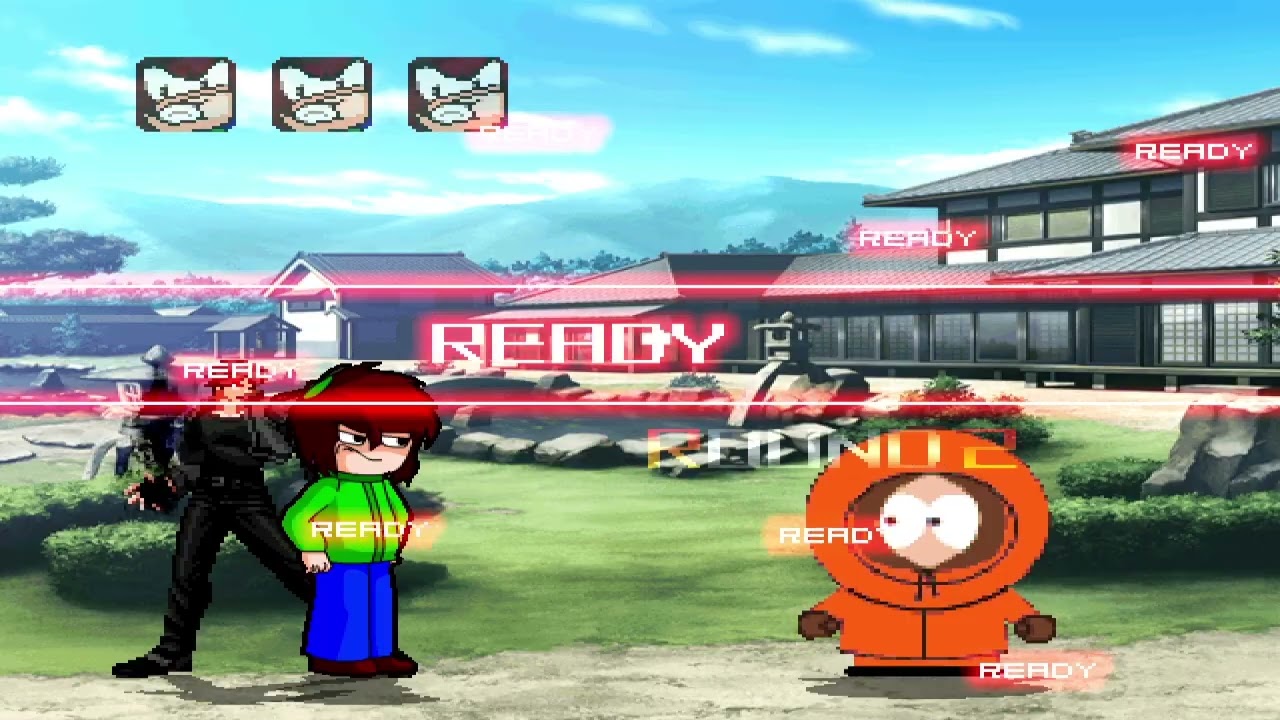 KOF MUGEN Tag Team Mh Daniel & Daiki Vs Kenny Mccormick