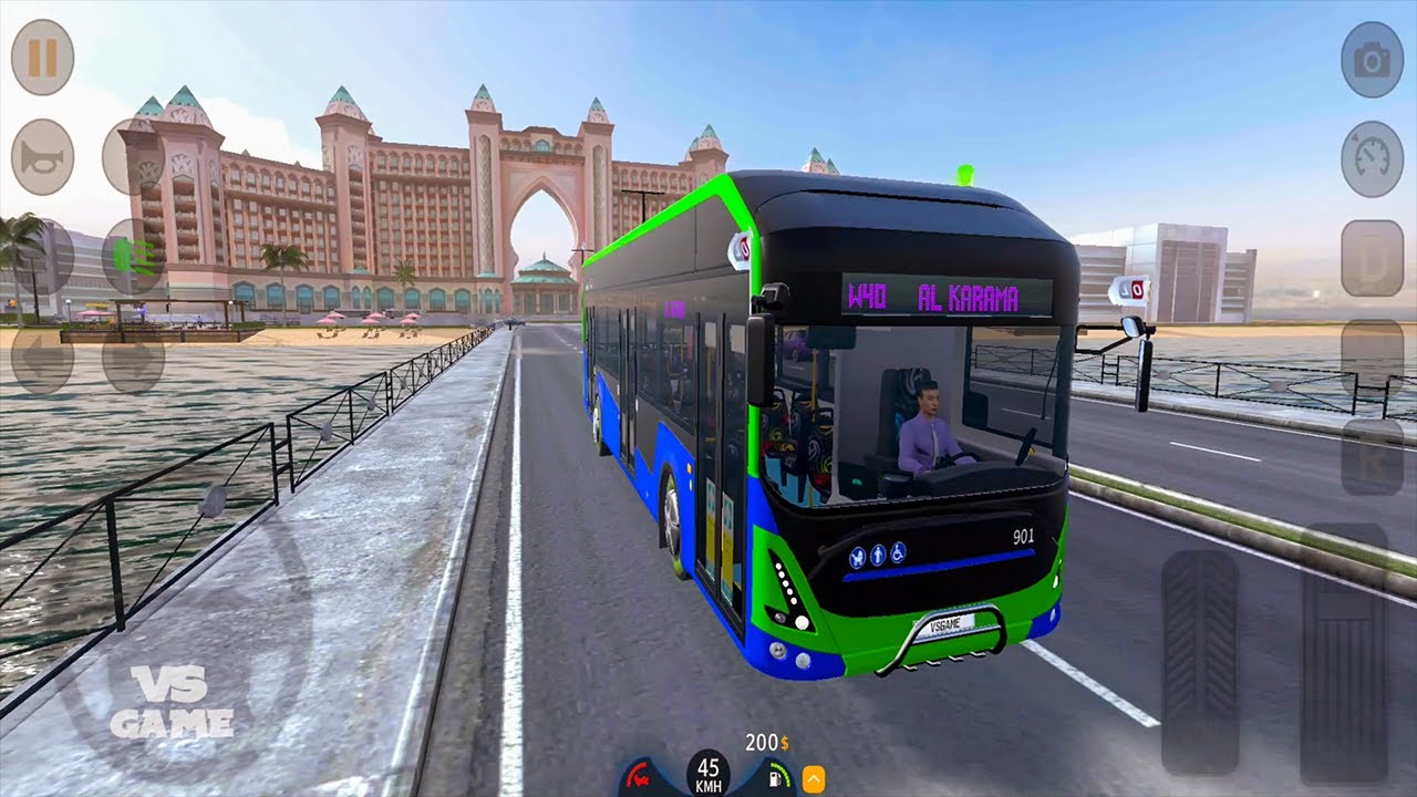 Bus Simulator 2023 - Electric Volvo Bus Driving on New Route in Dubai - Gameplay