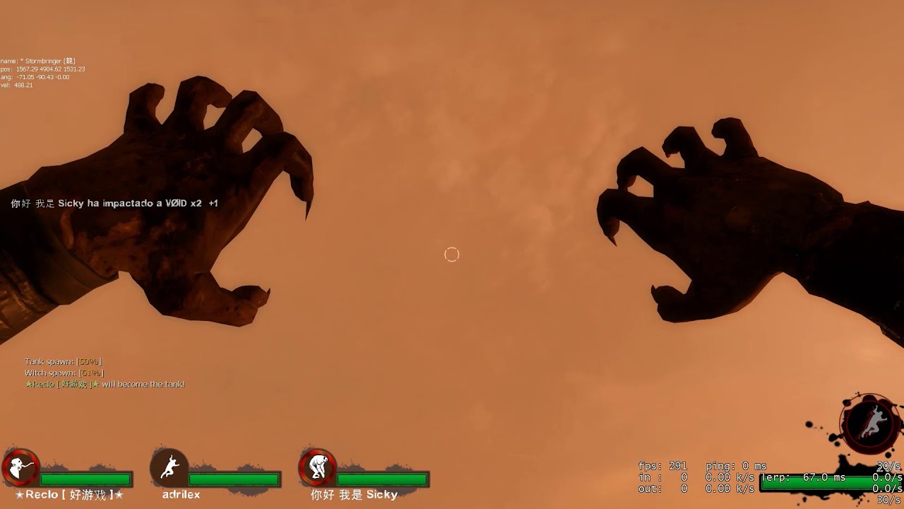 Left 4 Dead 2 Spitter And hunter attacks examples