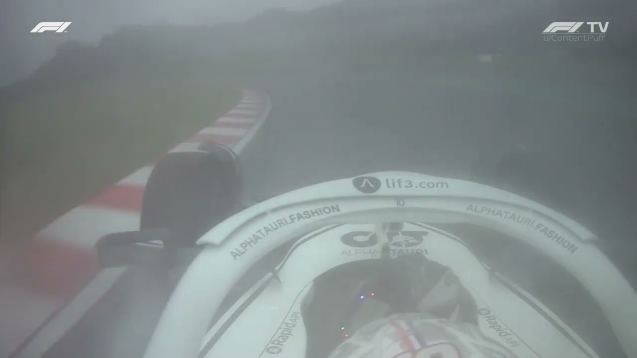 Pierre Gasly nearly hits a tractor - F1 Suzuka Japan 2022