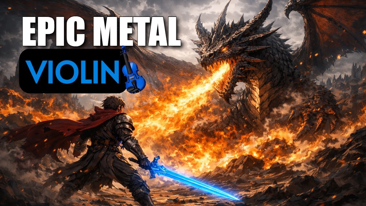 Epic Metal Violin 🎻🔥 | Fantasy Battle Mix | No Vocals | 20 Original Tracks |