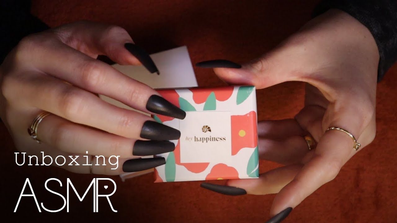 ASMR Hey Happiness Jewelry unboxing (🎧 soft spoken, tapping)