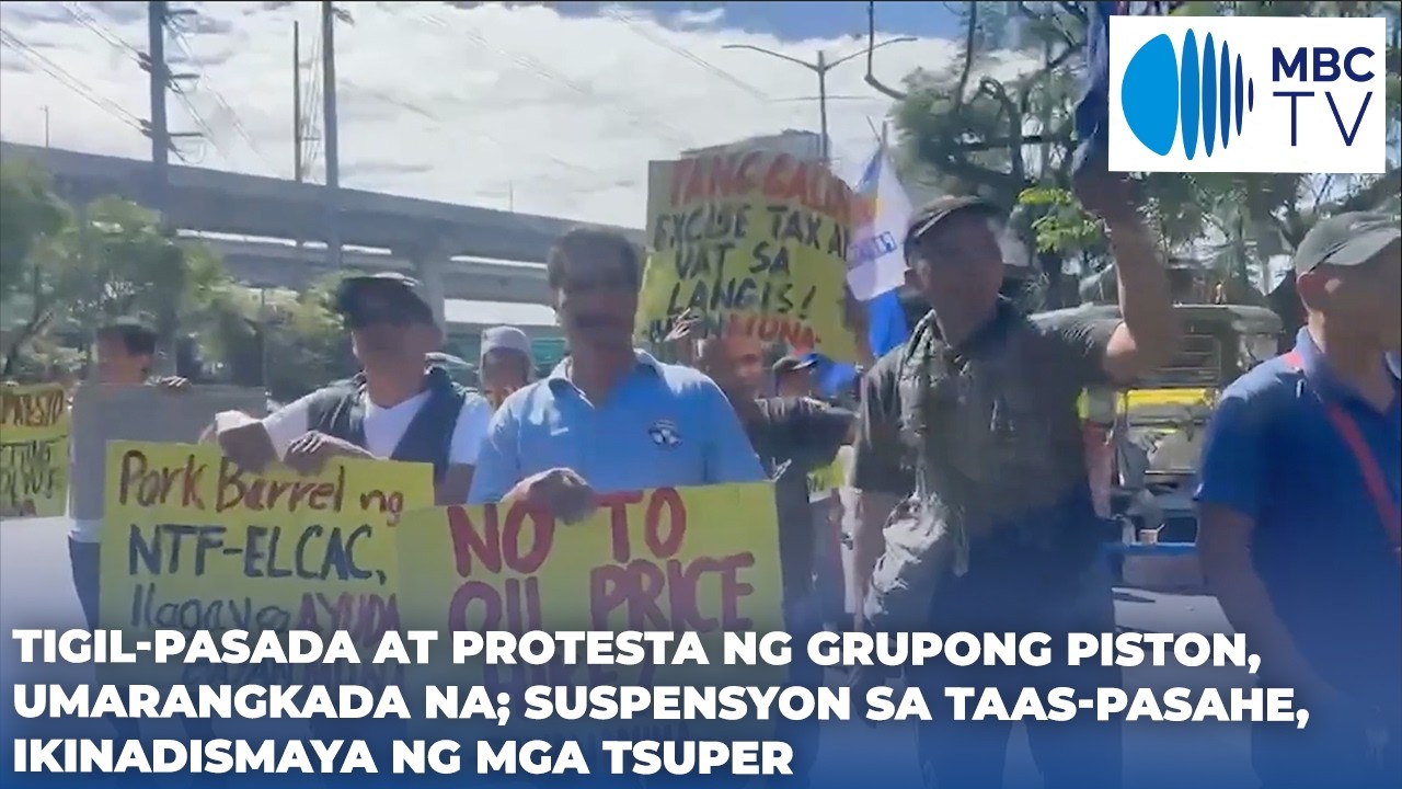 Tigil-pasada, protesta ng grupong Piston, umarangkada na; suspensyon sa taas-pasahe, ikinadismaya
