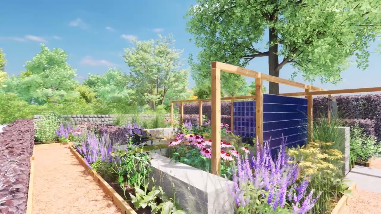 3D Rendering Inspiratietuin De Ginkgo Hof - Tuinstudio Tom